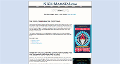 Desktop Screenshot of nick-mamatas.com